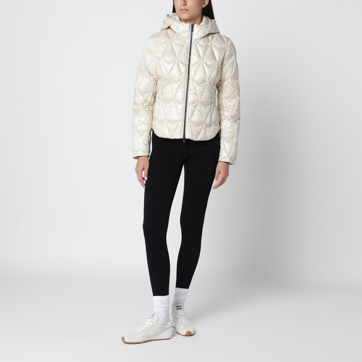 Doudoune matelassée Iceberg albâtre en nylon recyclé