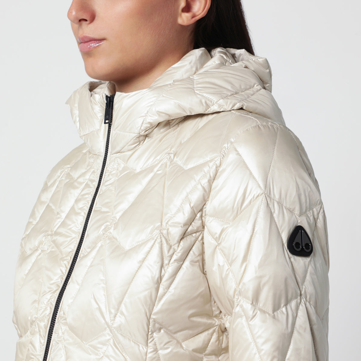 Doudoune matelassée Iceberg albâtre en nylon recyclé