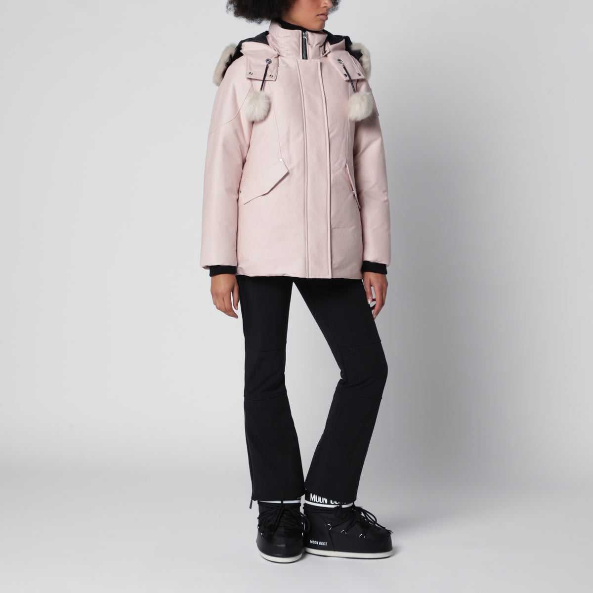Rosa Original 3Q Daunenjacke aus Baumwolle und Nylon