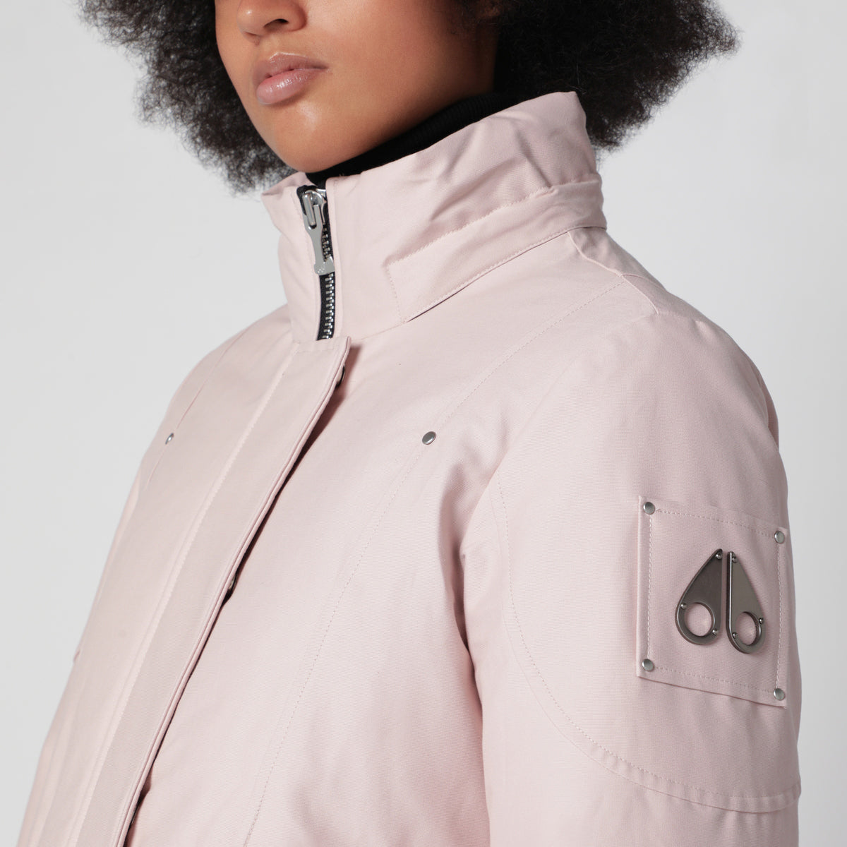Rosa Original 3Q Daunenjacke aus Baumwolle und Nylon