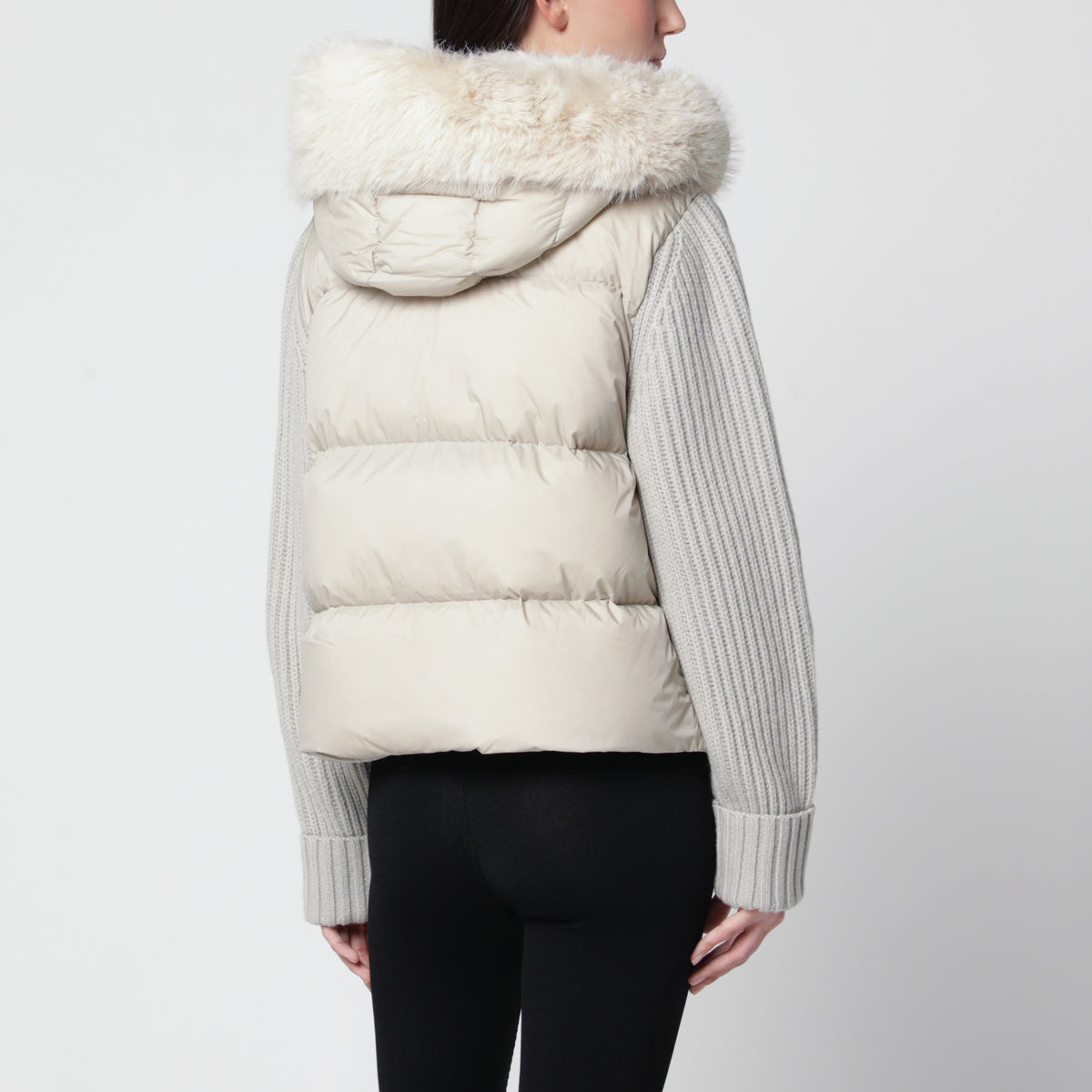 Alabaster Everest down jacket in nylon and wool