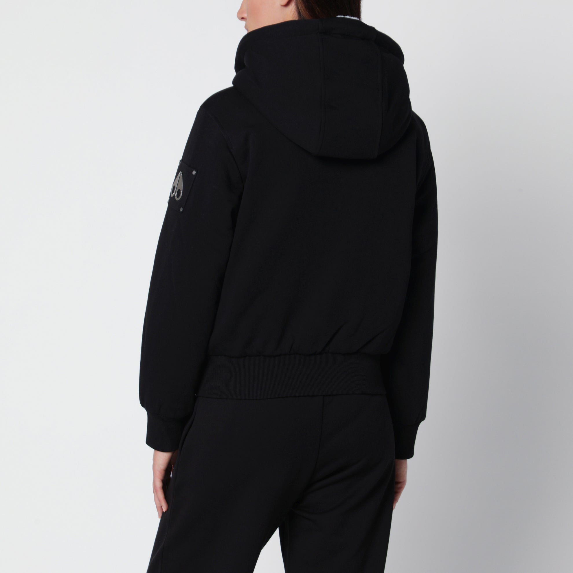 Sweat-shirt classique Bunny en coton noir / blanc