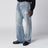 Light-wash distressed jeans