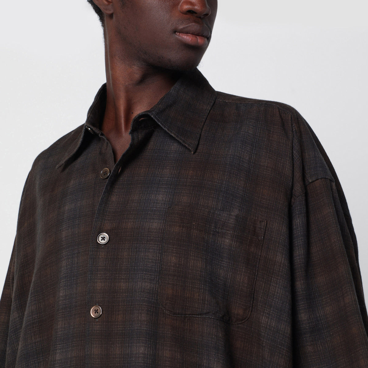 Camicia Borrowed a quadri in cotone