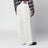 Chalk white wide-leg jeans with rips