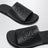 Black Anagram Flex leather slides