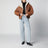 Cappotto corto Amiel in shearling cognac