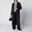 Manteau Clesa anthracite en laine et cachemire