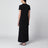 Malo maxi T-shirt dress in cotton black