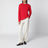 Rotes Maggie Langarmshirt aus Bio-Baumwolle
