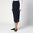 Gonna Marlo blu navy in misto lana