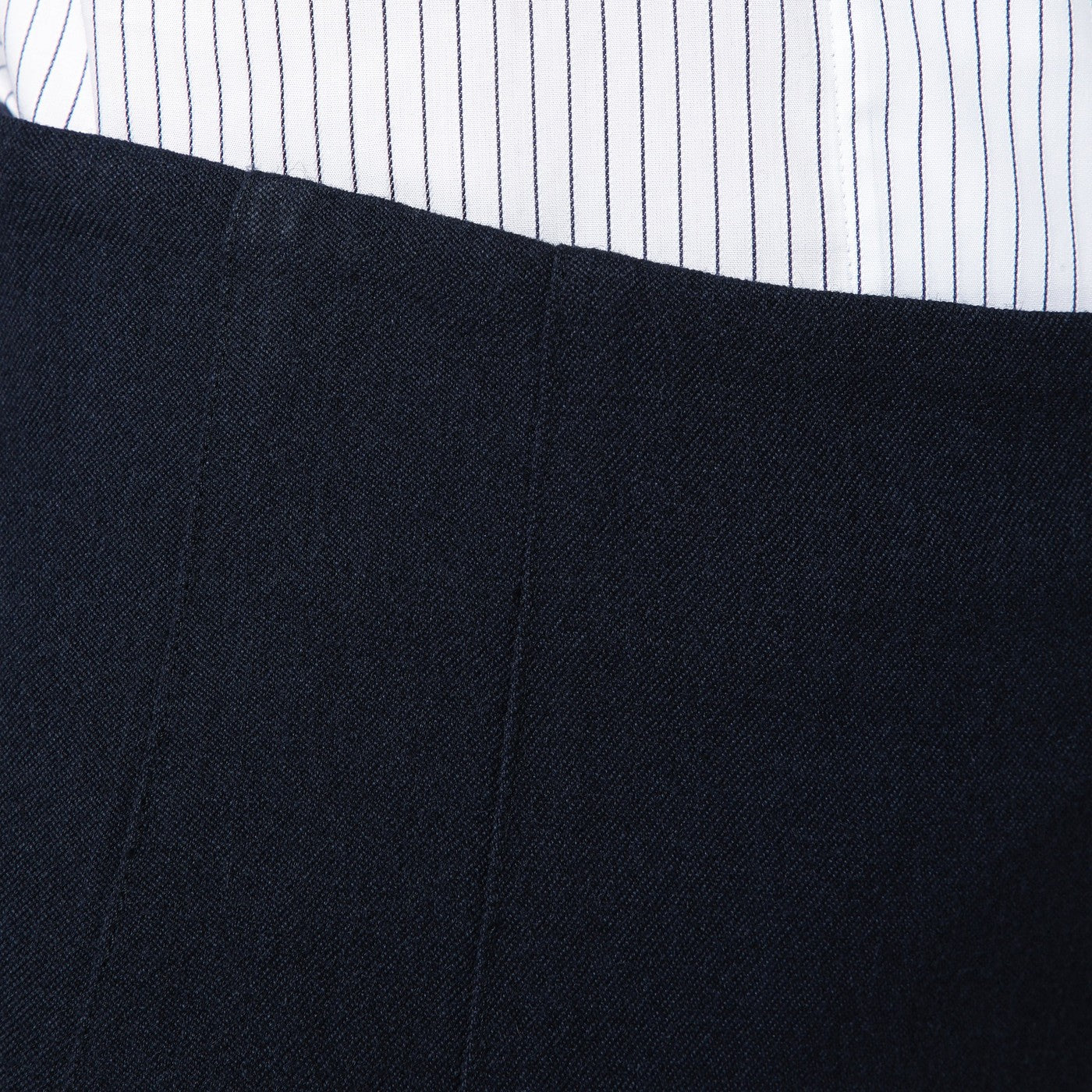 Gonna Marlo blu navy in misto lana