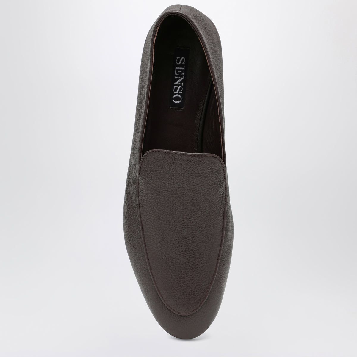 Brown Marcel loafers in grained leather