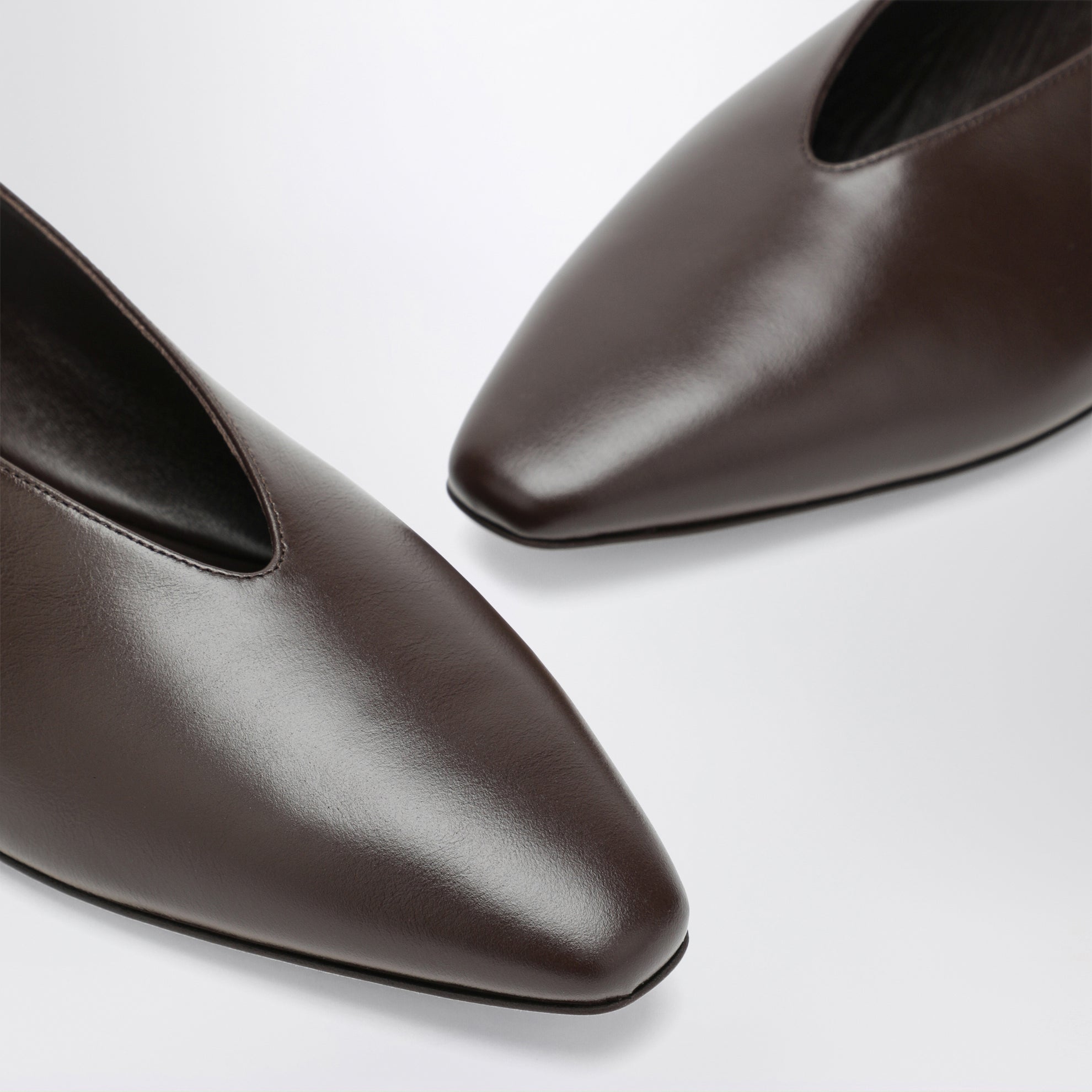 Ballerine Margot in pelle color cioccolato