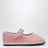 Chaussures Mary Jane en velours rose
