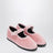 Chaussures Mary Jane en velours rose