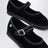 Blue velvet Mary Jane shoes