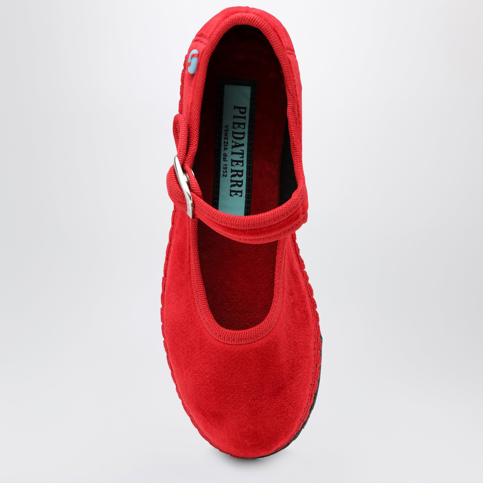 Mary-Jane-Schuhe aus rotem Samt