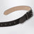 Ceinture marron en daim avec clous