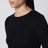 T-shirt a maniche lunghe Max in cotone biologico nera