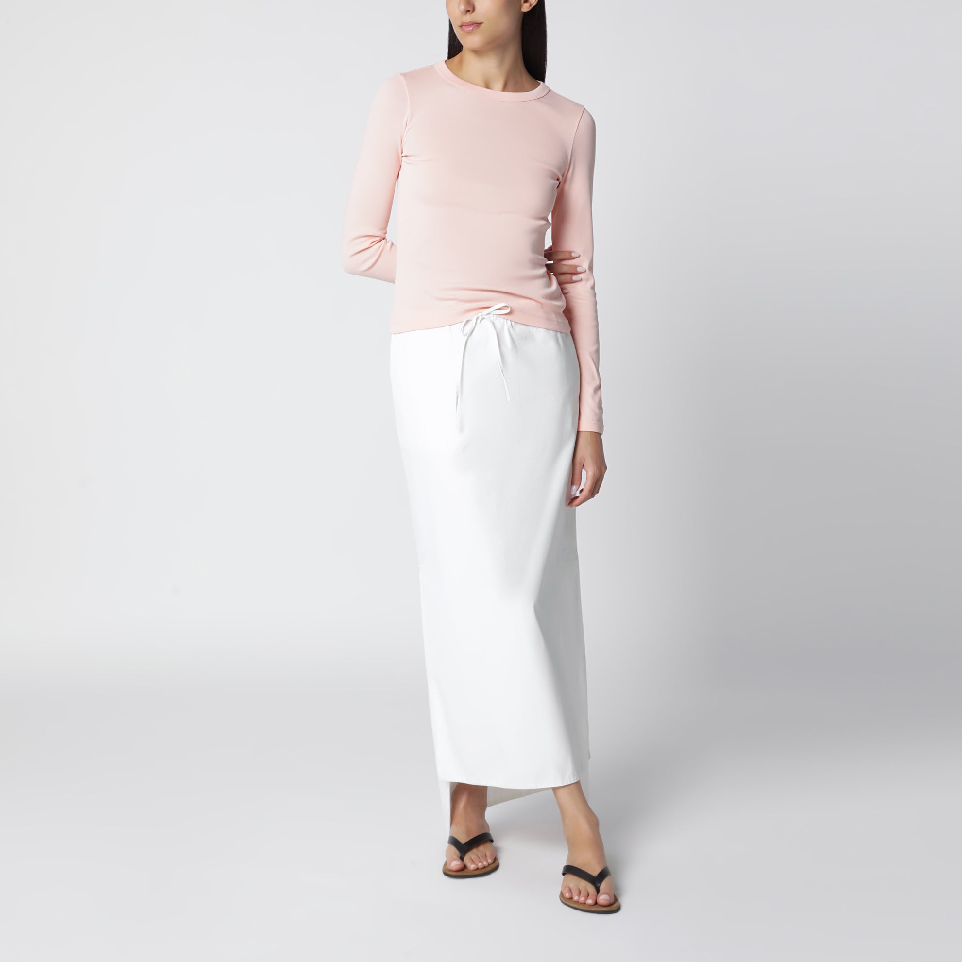 T-shirt a maniche lunghe Max in cotone biologico rosa