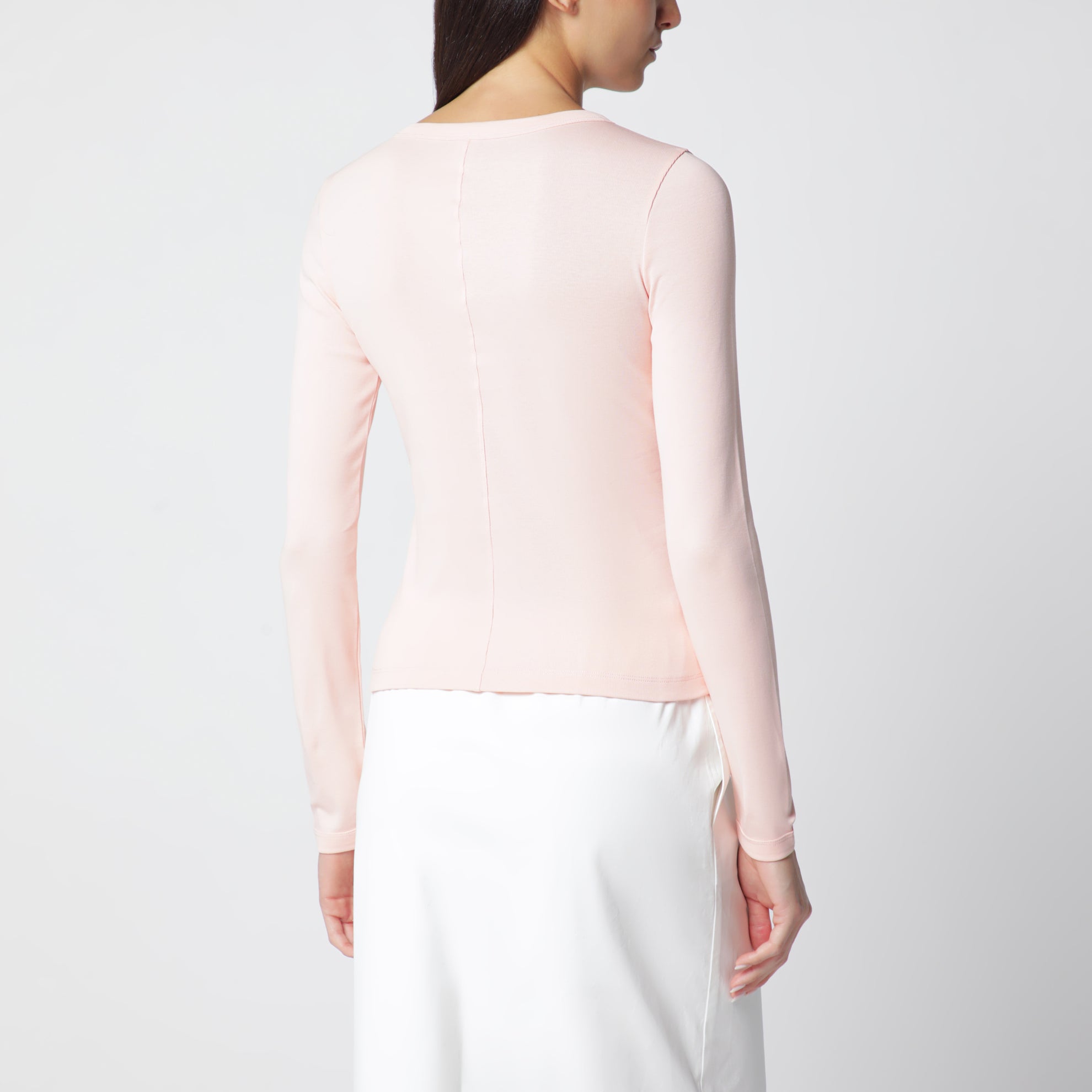 T-shirt a maniche lunghe Max in cotone biologico rosa