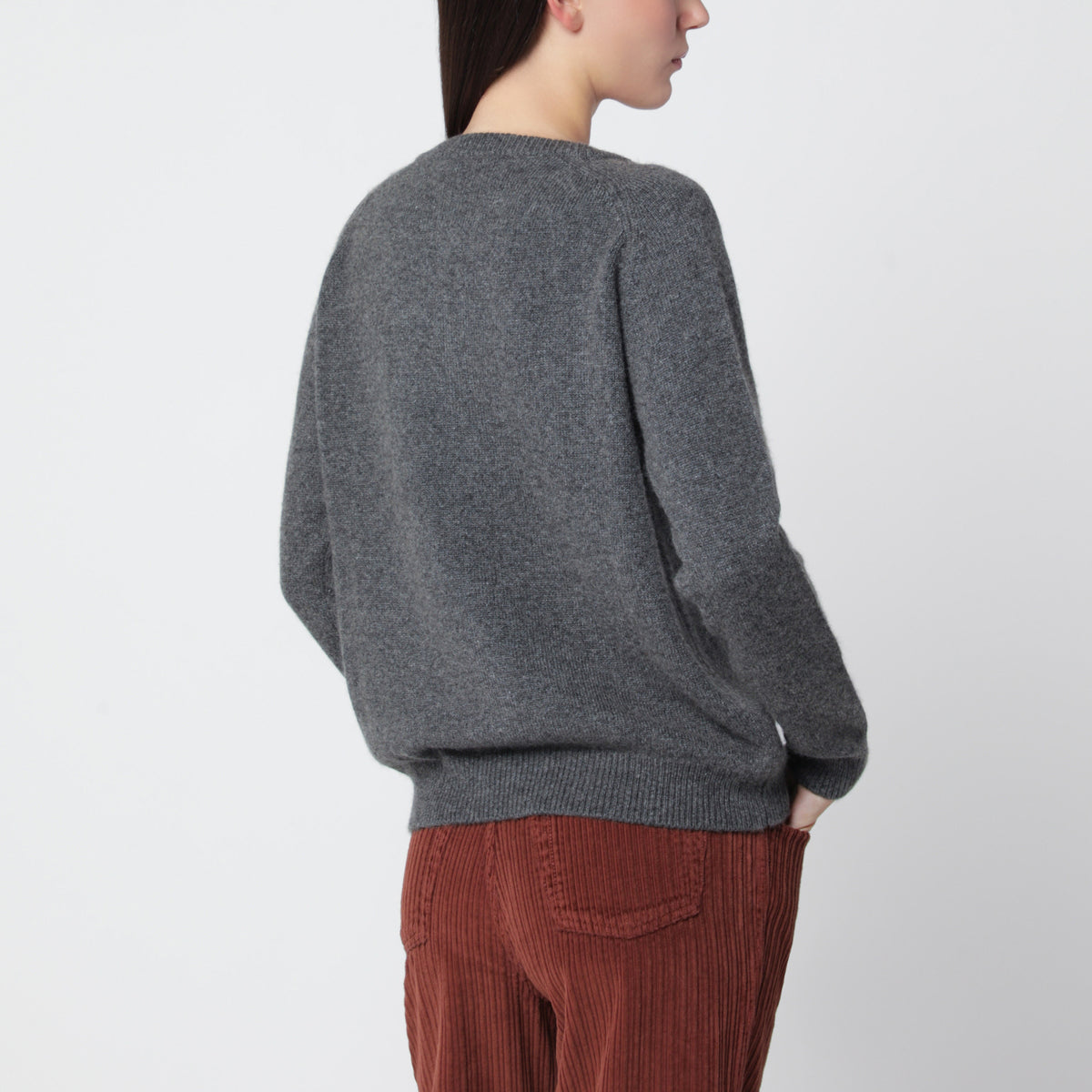 Cardigan Maxi Mila Grey 21 en cachemire