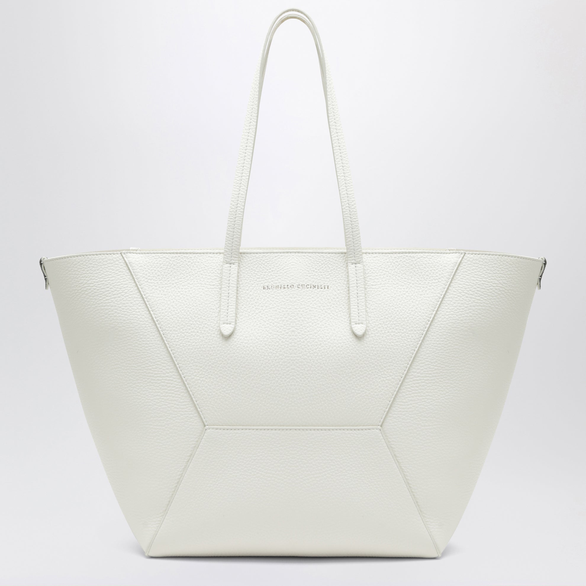 BC Duo bag in ivory leather