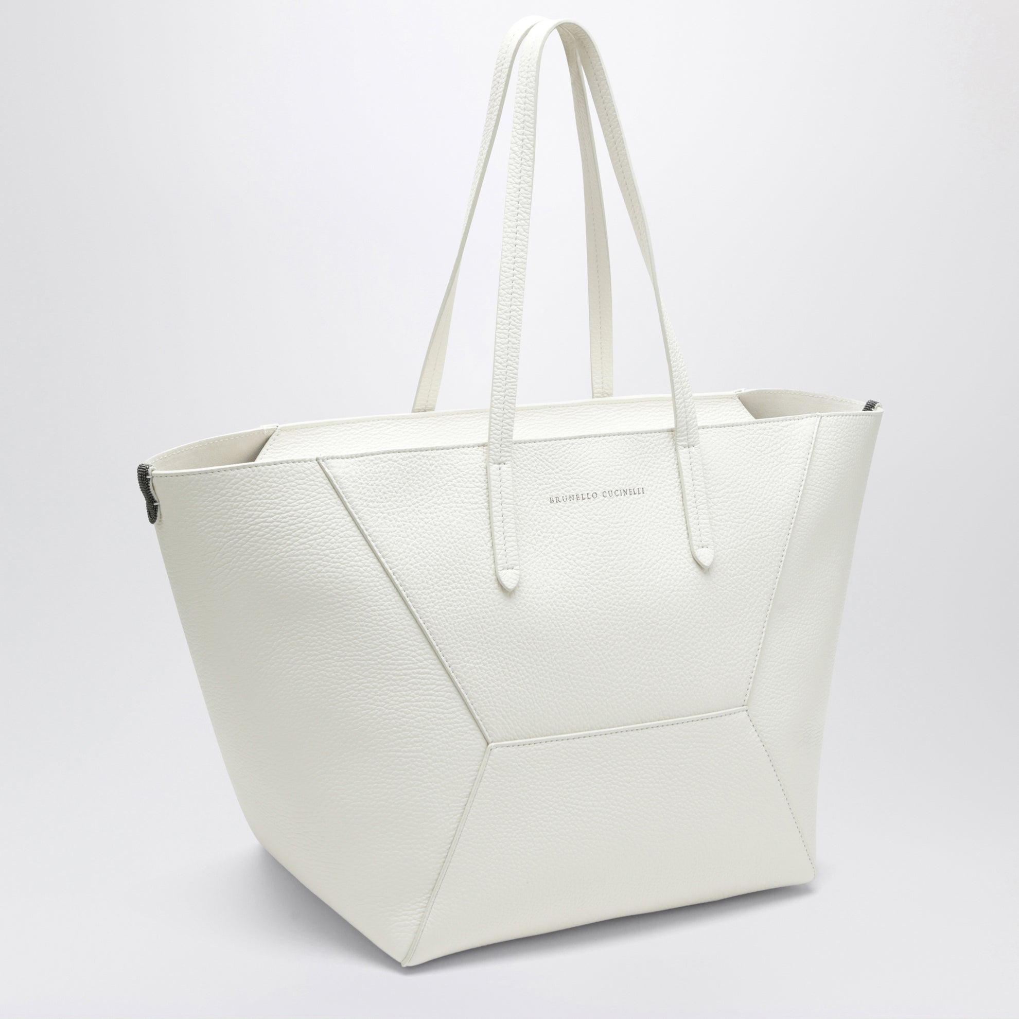 BC Duo bag in ivory leather