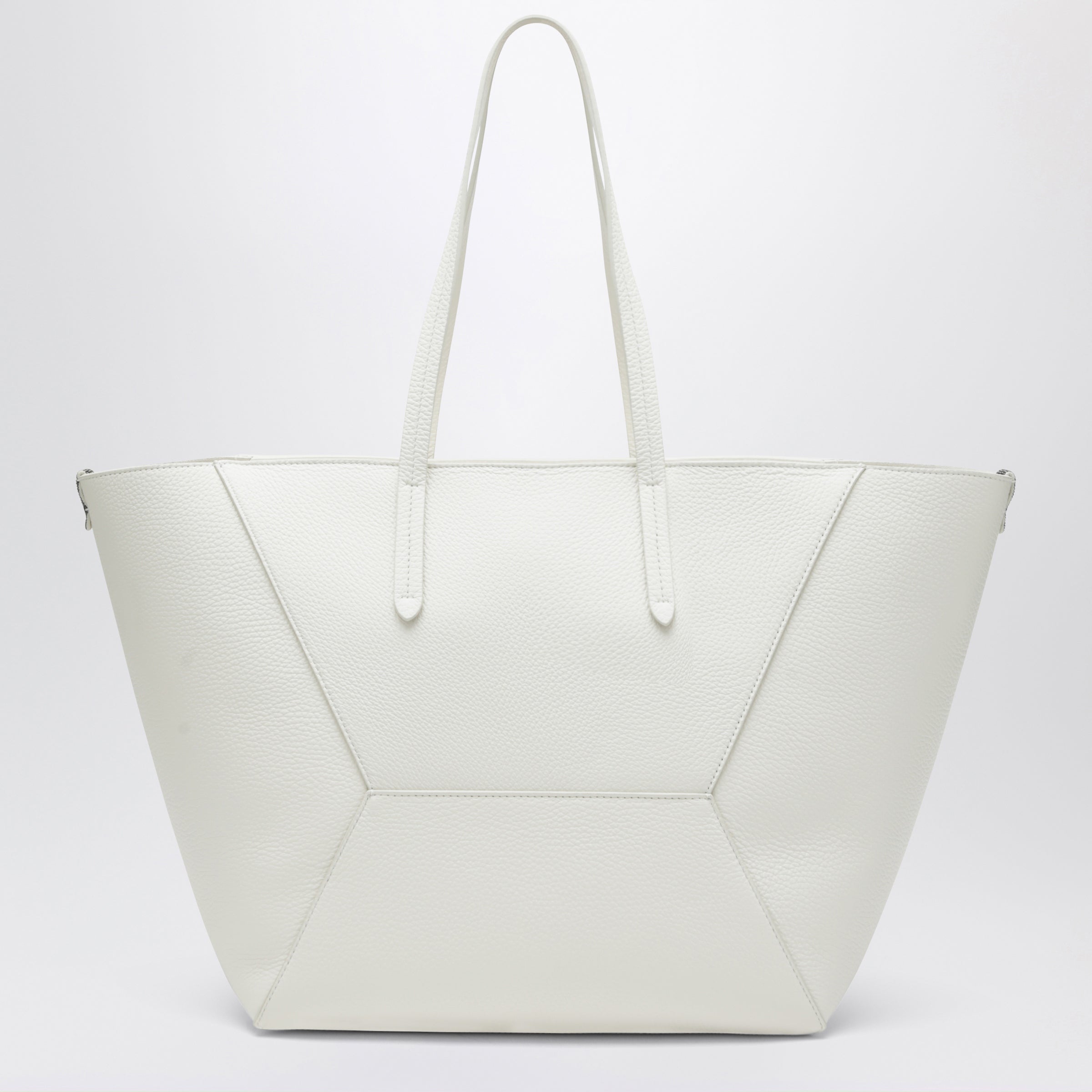 Brunello Cucinelli BC Duo bag in ivory leather | TheDoubleF