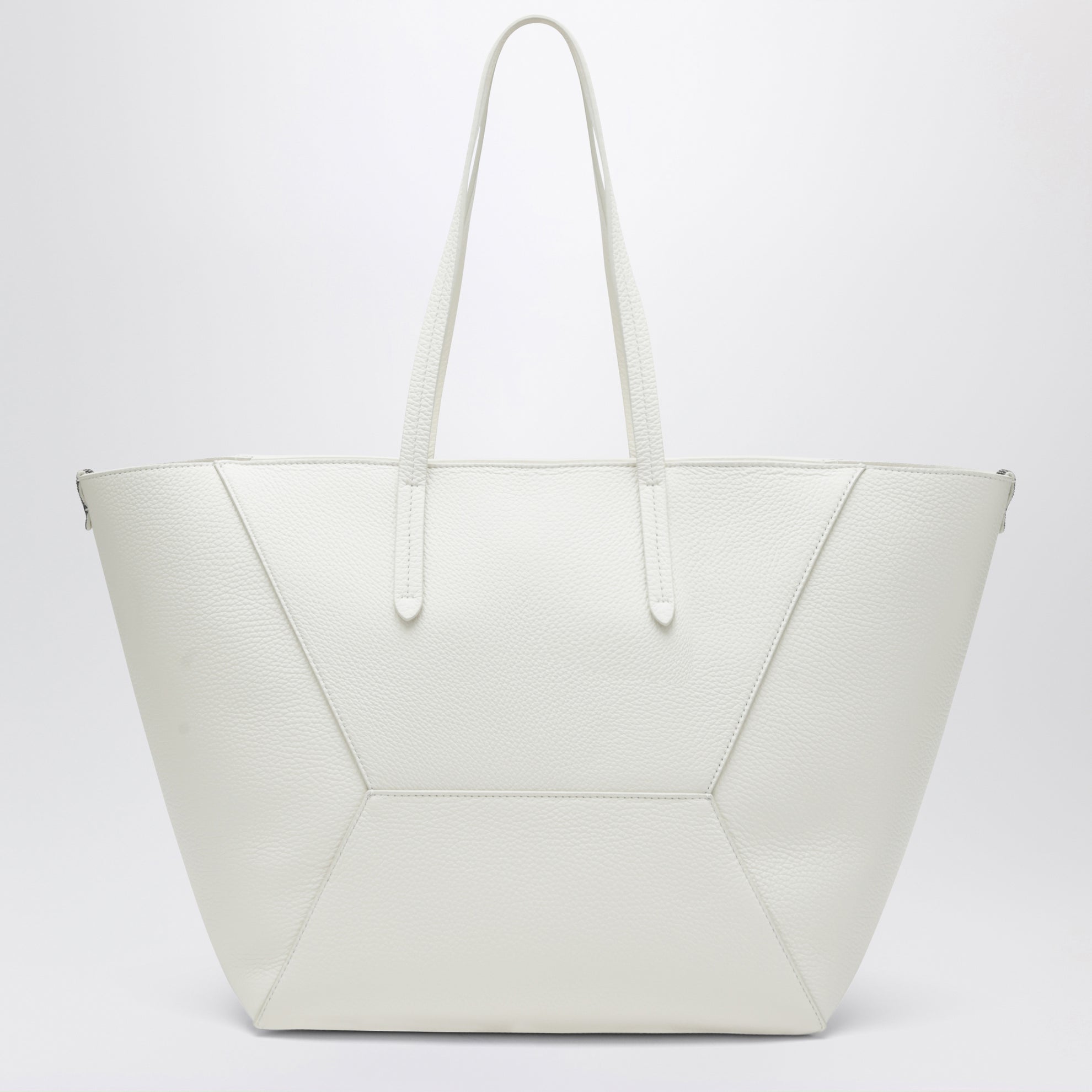 BC Duo bag in ivory leather