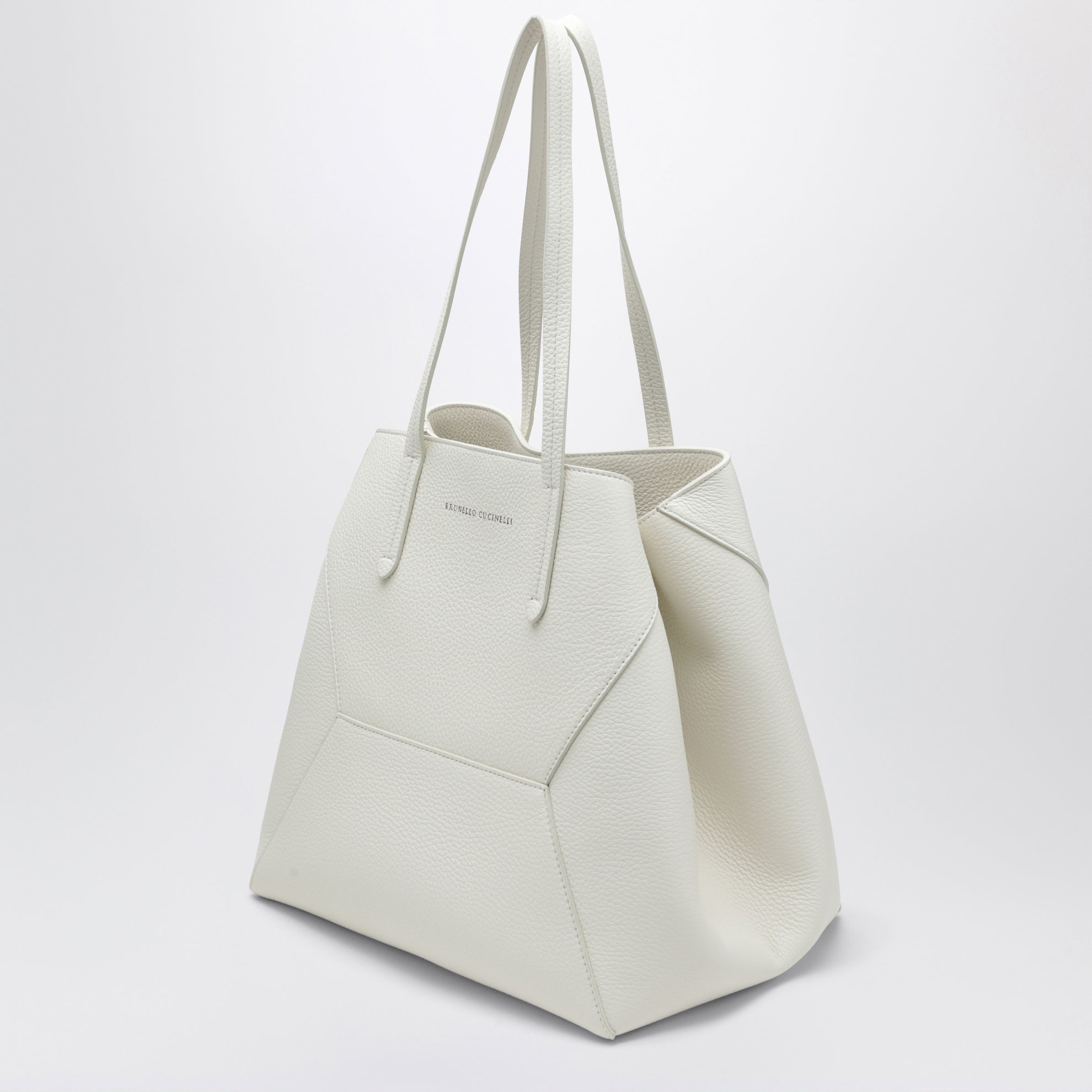 BC Duo bag in ivory leather