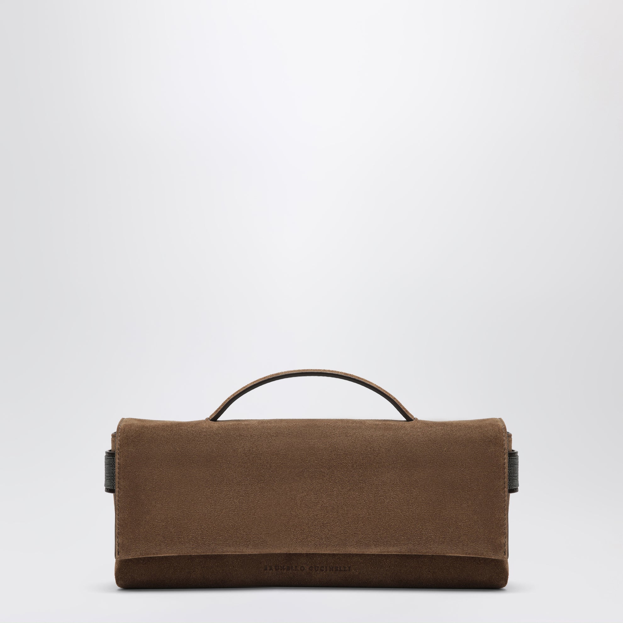 Pochette Essence caramel en daim