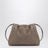 Sac BC Duo Pouch marron en daim avec détail monile