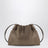 Borsa BC Duo Pouch grigio verde in suede con monile