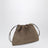 Borsa BC Duo Pouch grigio verde in suede con monile