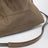 Borsa BC Duo Pouch grigio verde in suede con monile