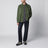 Chemise Doris vert kaki en mélange de coton