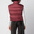 Piumino senza maniche rosso mattone in nylon