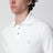 White cotton polo shirt
