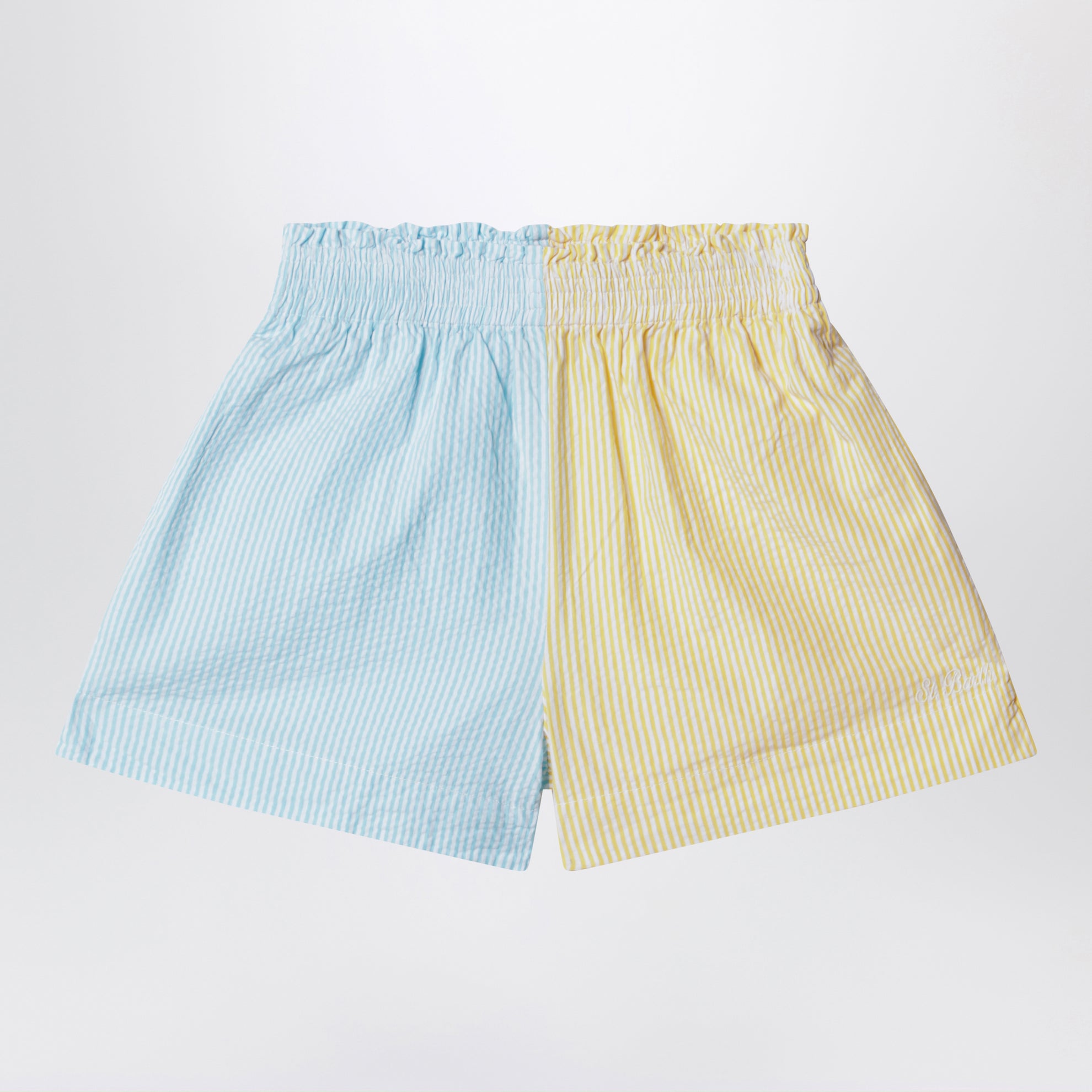 Shorts color-block a righe