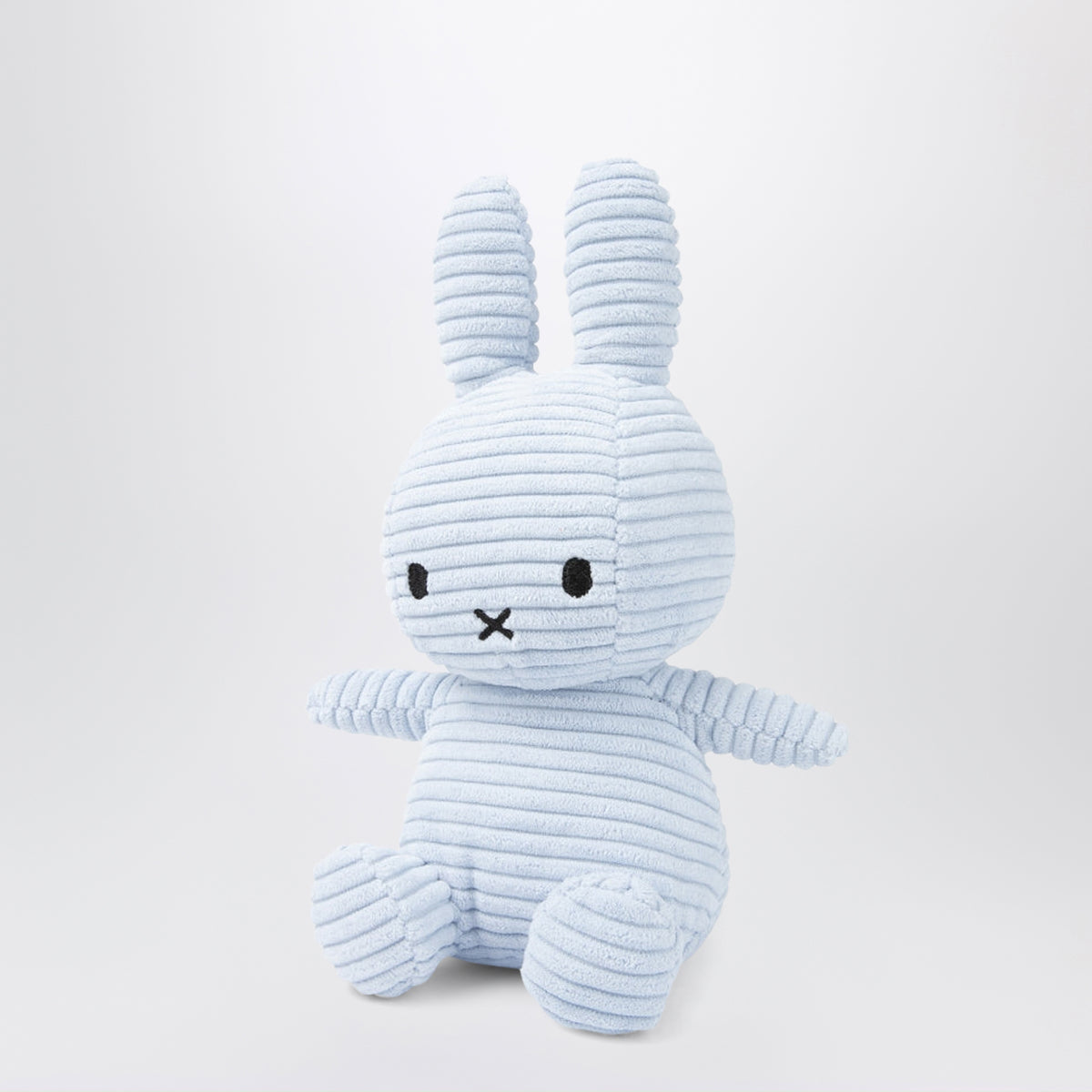 Ice-coloured Miffy plush in corduroy 23 CM