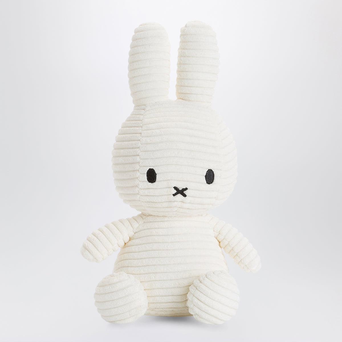 Peluche Miffy blanche en velours côtelé 23 CM