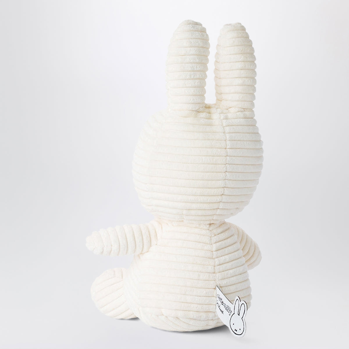 Peluche Miffy blanche en velours côtelé 23 CM