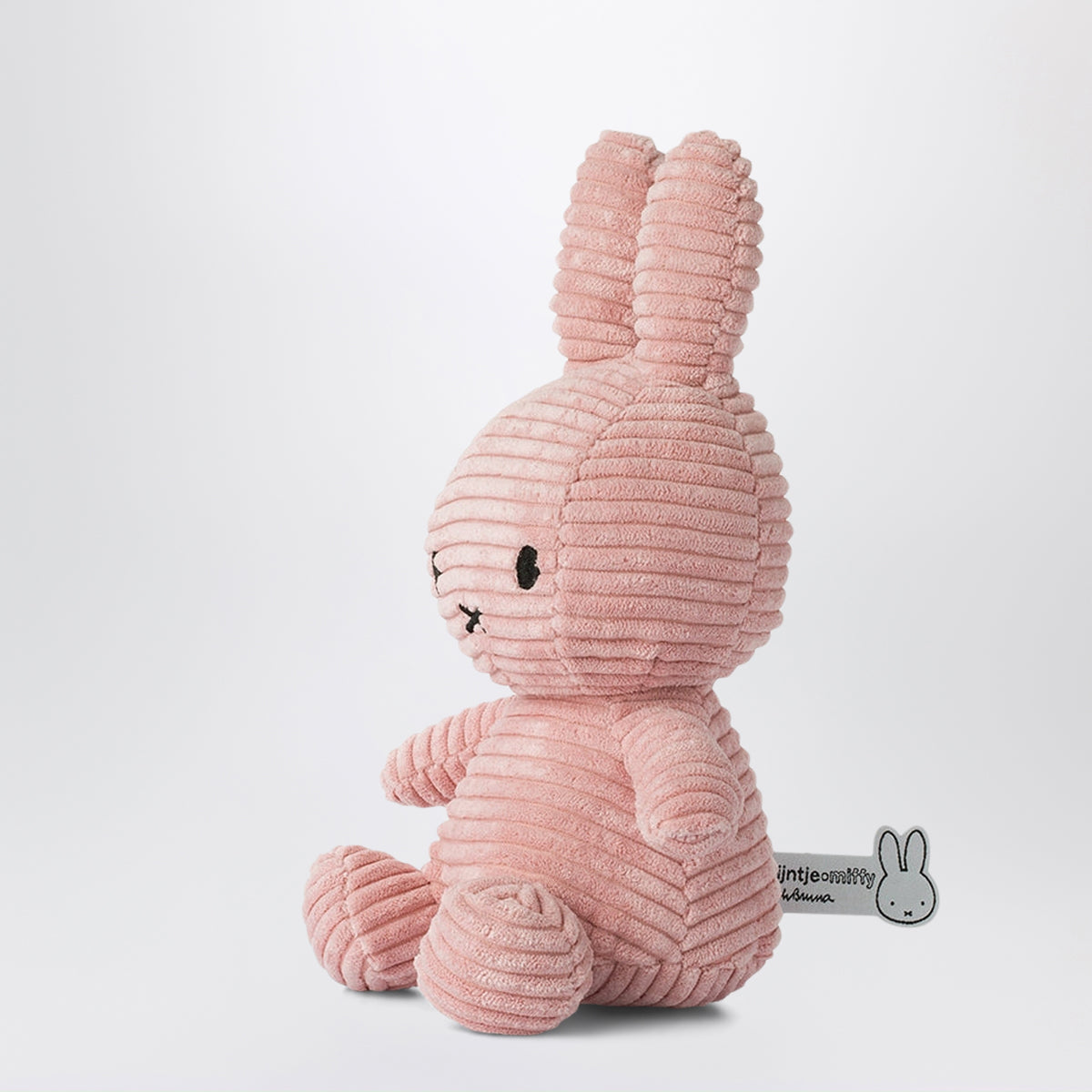 Peluche Miffy rose en velours côtelé 23 CM