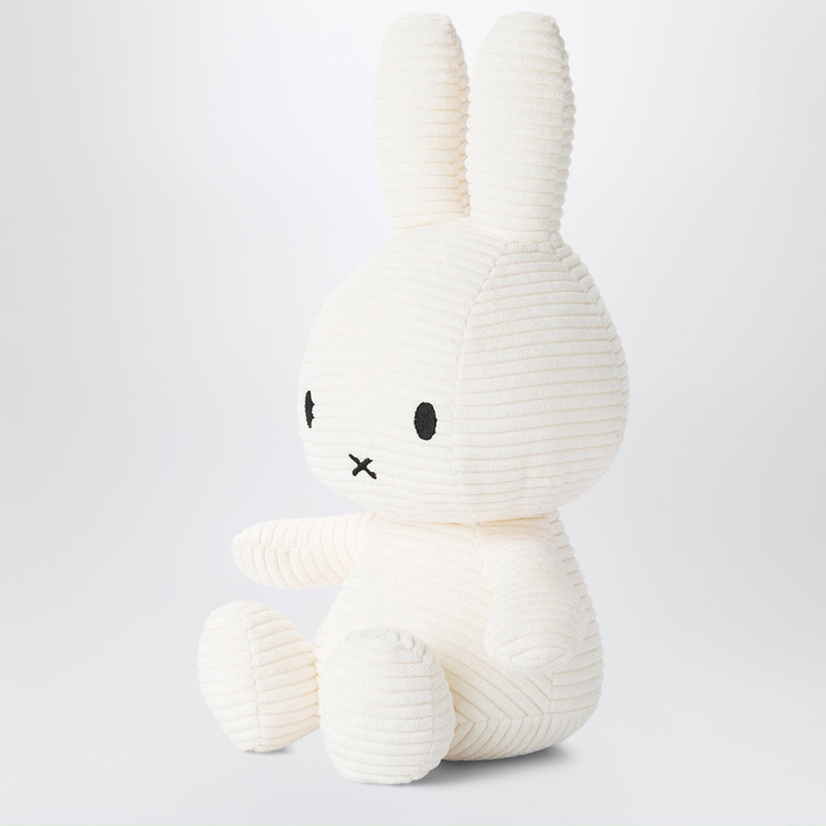 Peluche Miffy bianco in velluto a coste 33 CM