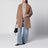 Wickelmantel aus Double-Wolle in Camel