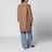 Wickelmantel aus Double-Wolle in Camel