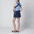 Kurzes Kleid in Tintenfarbe aus Gabardine