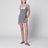 Robe courte en jersey stretch coloris acier